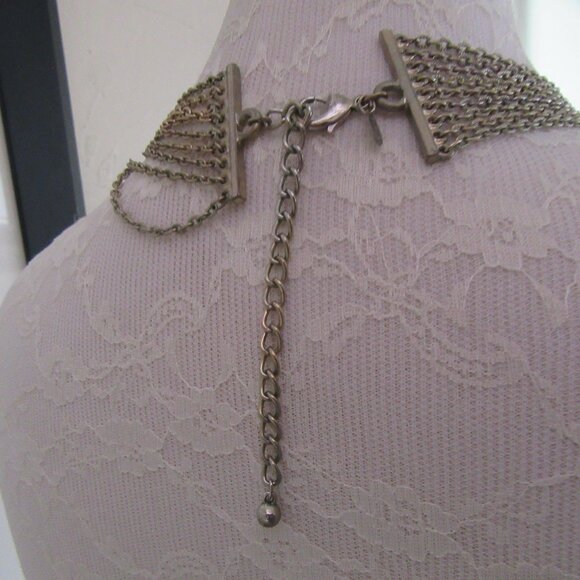 Vintage Chico's brown and gold multi chain long necklace - Picture 5 of 6